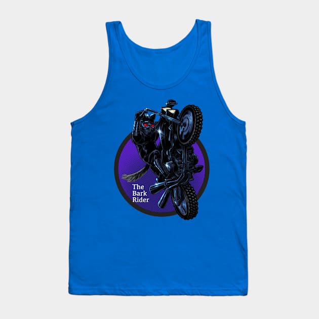 The Bark Rider Tank Top by ThirteenthFloor